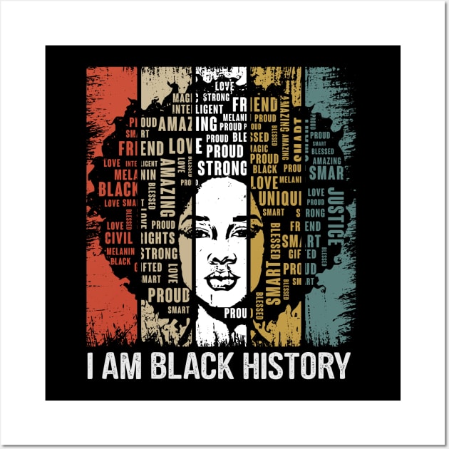 Black History Month. I Am Black History Wall Art by Teeium